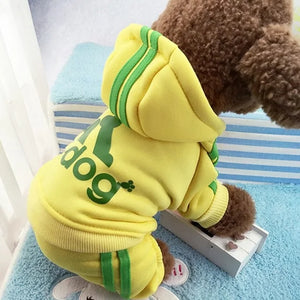 Dog Jumpsuit Costume | Adidog Sweatshirt for Dogs | Dog Sweats |Workout Wear for Dogs