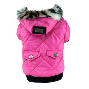 Winter Dog Clothes Warm Thicken Coat Jacket for Puppy Pet Fur Hoodie for Small Medium Dogs Chihuahua French Bulldog Clothing
