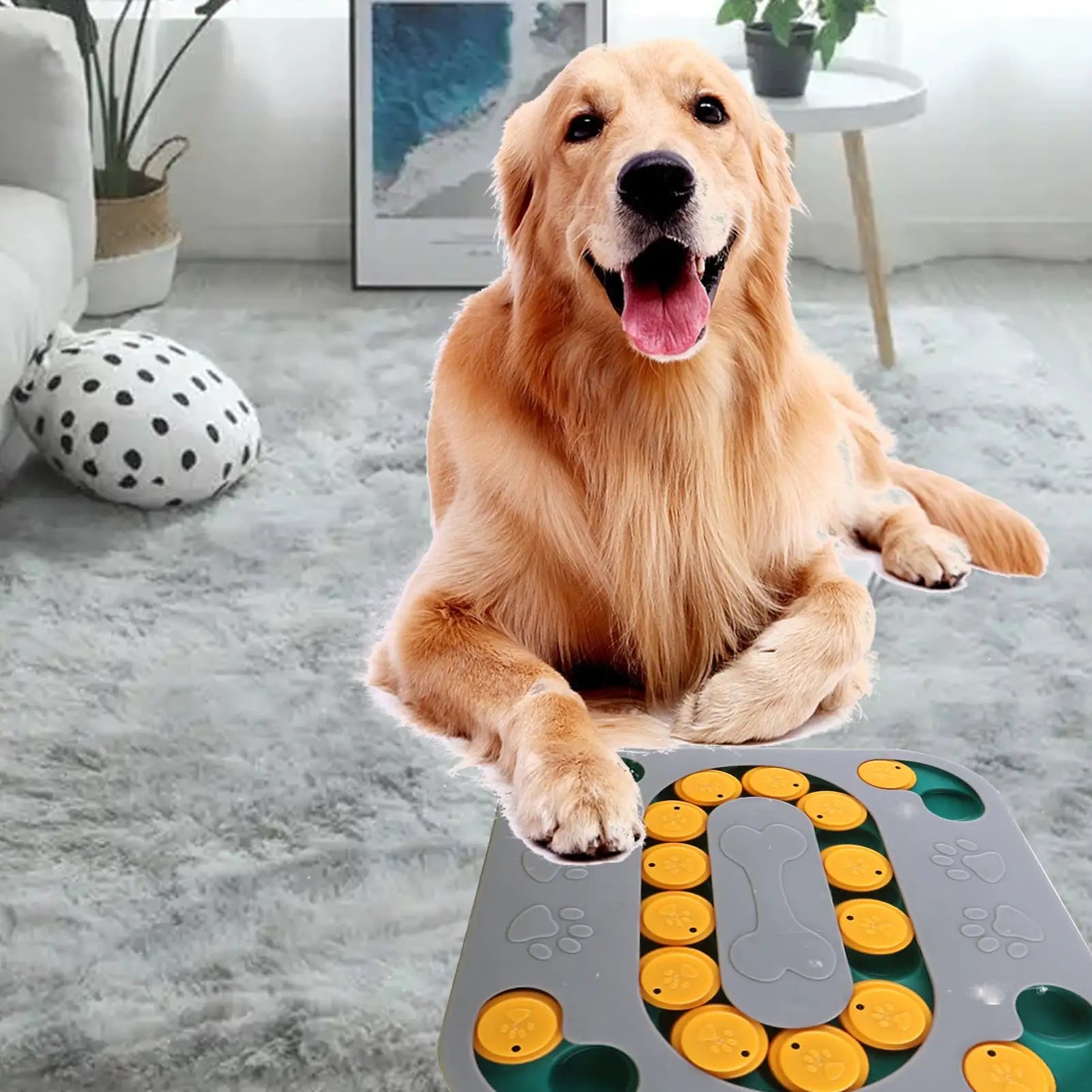 Interactive Dog Puzzle Toy |Slow Treat Feeder