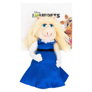 Muppets Miss Piggy Squeaker Plush - The Muppets Miss Piggy Blue Gown Full Body Pose