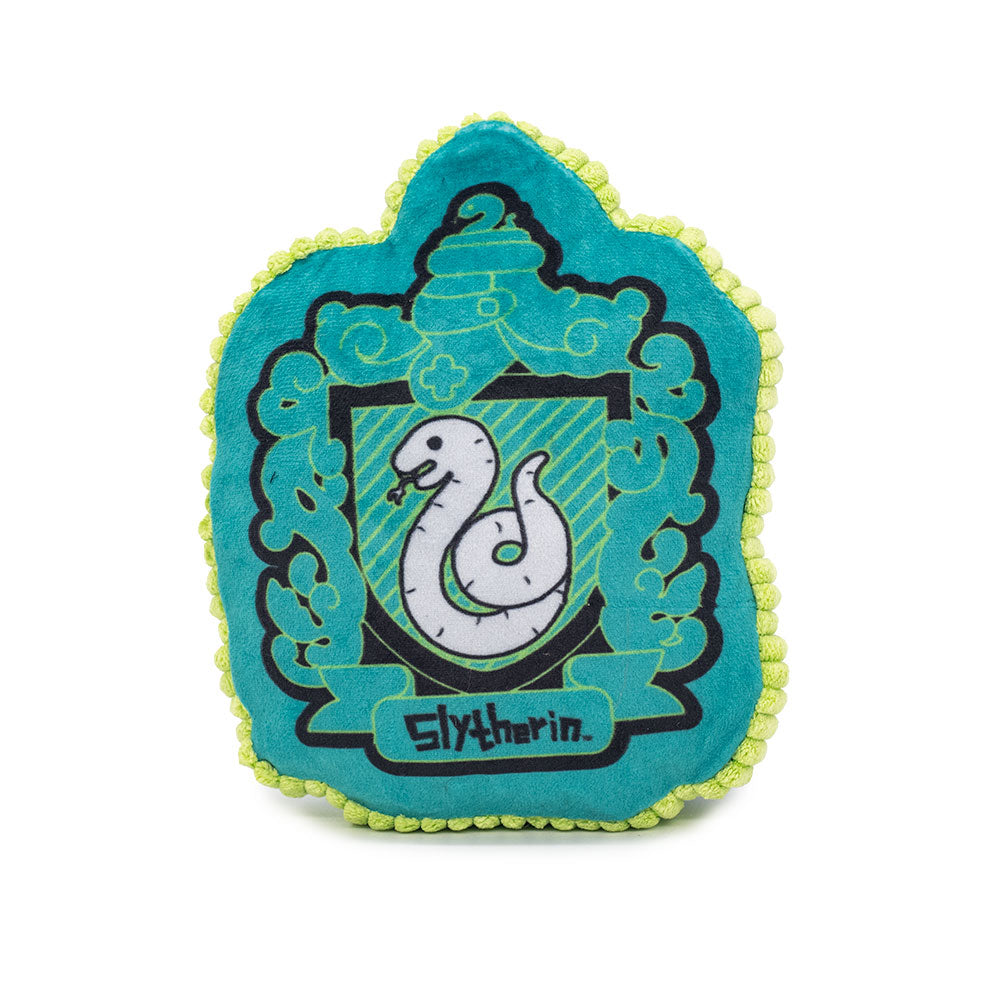 Dog Toy Squeaker Plush - Harry Potter Slytherin Snake Charm Crest Blues