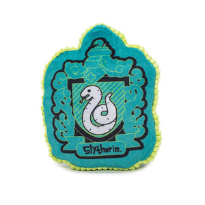 Dog Toy Squeaker Plush - Harry Potter Slytherin Snake Charm Crest Blues