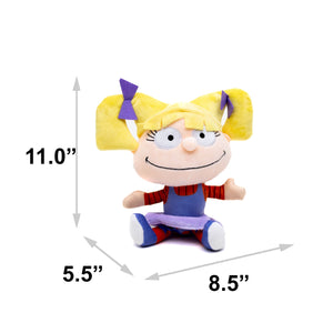 Rugrats Angelica Pickles Squeaker Plush Dog Toy - Rugrats Angelica Pickles Full Body Sitting Pose