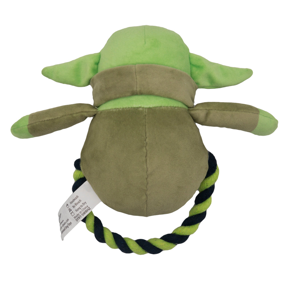 Grogu (Baby Yoda) Plush Rope Toy - Star Wars The Child Plush + Green Black Round Rope