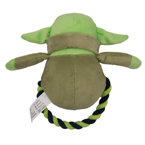 Grogu (Baby Yoda) Plush Rope Toy - Star Wars The Child Plush + Green Black Round Rope