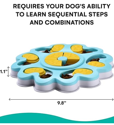 Flower Dog Puzzle Toys for Smart Dogs| Treat Dispensing Mental Stimulation Toys Dog/Cat Puzzle Feeder Dog Enrichment Toys Interactive Dog Toys for Boredom (Flower)