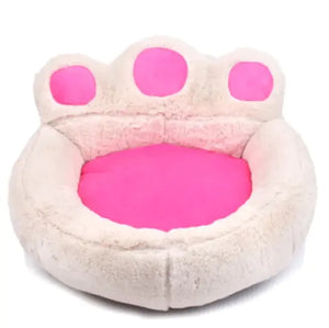Paw-Shaped Teddy Pet Bed | XS and S sized Pet Bed