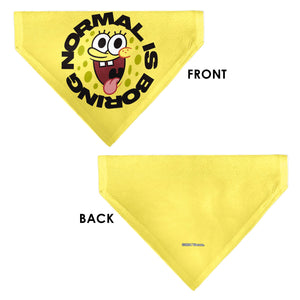 Pet Bandana - SpongeBob SquarePants NORMAL IS BORING Pose Yellows