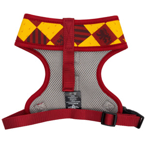 Harry Potter Dog Harness - Gryffindor Checker Burgundy/Yellow