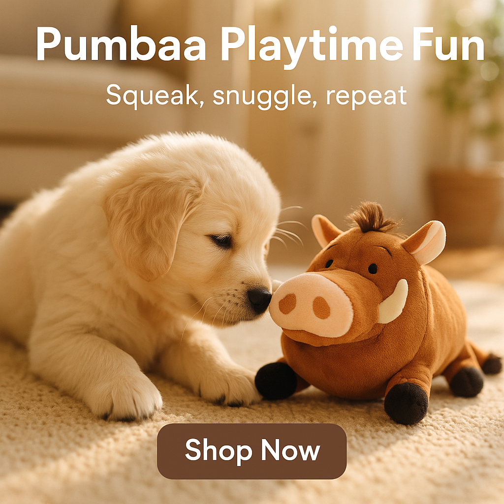 Lion King's Pumba Squeaker Plush Dog Toy  - Disney The Lion King Pumbaa