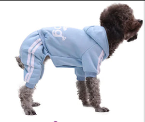 Dog Jumpsuit Costume | Adidog Sweatshirt for Dogs | Dog Sweats |Workout Wear for Dogs