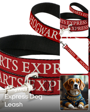 Dog Leash - HOGWARTS EXPRESS 9¾ Red/White | Harry Potter Collection |
