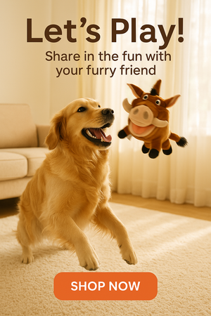 Lion King's Pumba Squeaker Plush Dog Toy  - Disney The Lion King Pumbaa