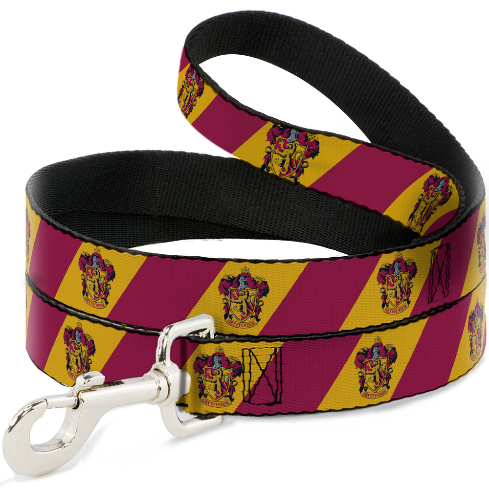 Dog Leash GRYFFINDOR Crest Diagonal Stripe