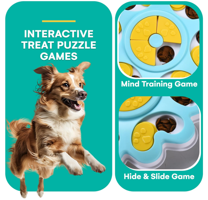 Flower Dog Puzzle Toys for Smart Dogs| Treat Dispensing Mental Stimulation Toys Dog/Cat Puzzle Feeder Dog Enrichment Toys Interactive Dog Toys for Boredom (Flower)