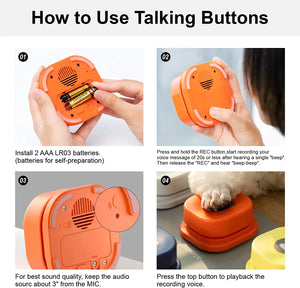 Bark Academy Pro Interactive Voice Training Bell for Dogs |Vocal Training Interactive Toy Bell Ringer