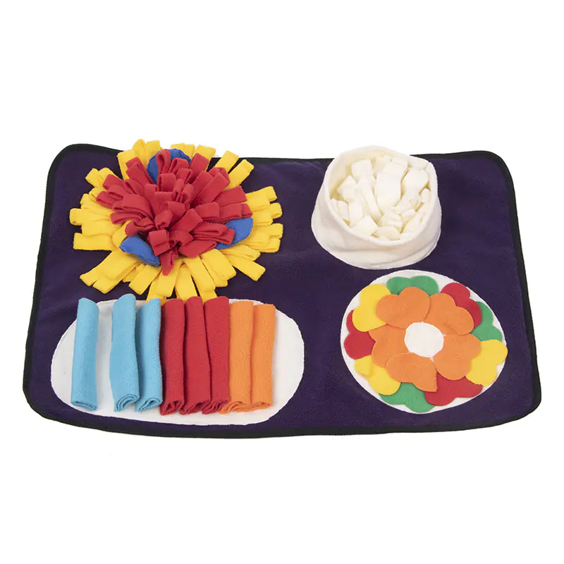 Italian Feast Snuffle Mat for Interactive Dog Foraging| Slow Feeding Mat