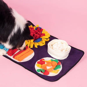 Italian Feast Snuffle Mat for Interactive Dog Foraging| Slow Feeding Mat