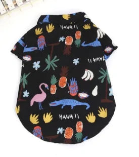 🌺 Hawaiian-Style Summer Dog Clothes | Aloha Dog Shirt