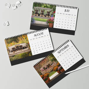 German Shepherd Puppy Love Calendar 2026 Monthly Desk Calendar Cute Dog Gift Shepherd Lover Dog Calendar Puppy Desk Decor