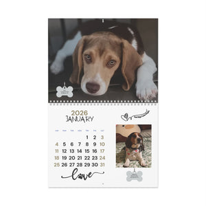 Quail Ridge Pocket Beagle 2026 Wall Calendar – Cute Beagle Photo Calendar for Dog Lovers