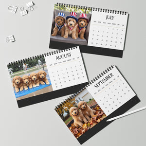 Goldendoodle Puppy Calendar 2026 Desk Calendar Cute Dog Gift Goldendoodle Lover Doodle Dog Calendar Puppy Desk Decor