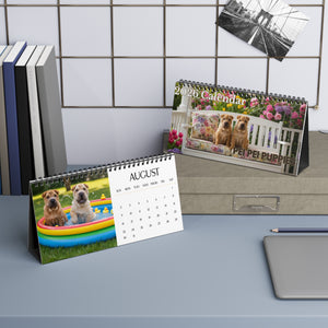 Shar Pei Puppy Calendar 2026 Desk Calendar Cute Dog Gift Pei Pei Lover Doodle Dog Calendar Puppy Desk Decor Stocking Stuffer