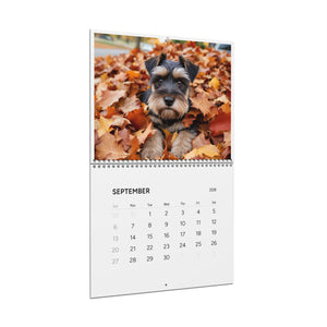 2026 Mini Schnauzer Moments Wall Calendar – 11"x8.5" and 14”x11” Full Size Seasonal Dog Photography