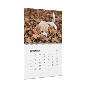 Beagle Puppy Wall Calendar 2026 | Cute Dog Photography Monthly Calendar
