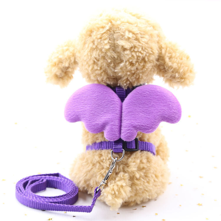 Heavenly Angel Wing Dog Harness and Leash Set |Panda, Bunny, and Chicken Optional