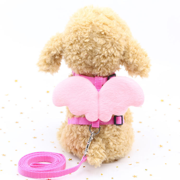 Heavenly Angel Wing Dog Harness and Leash Set |Panda, Bunny, and Chicken Optional