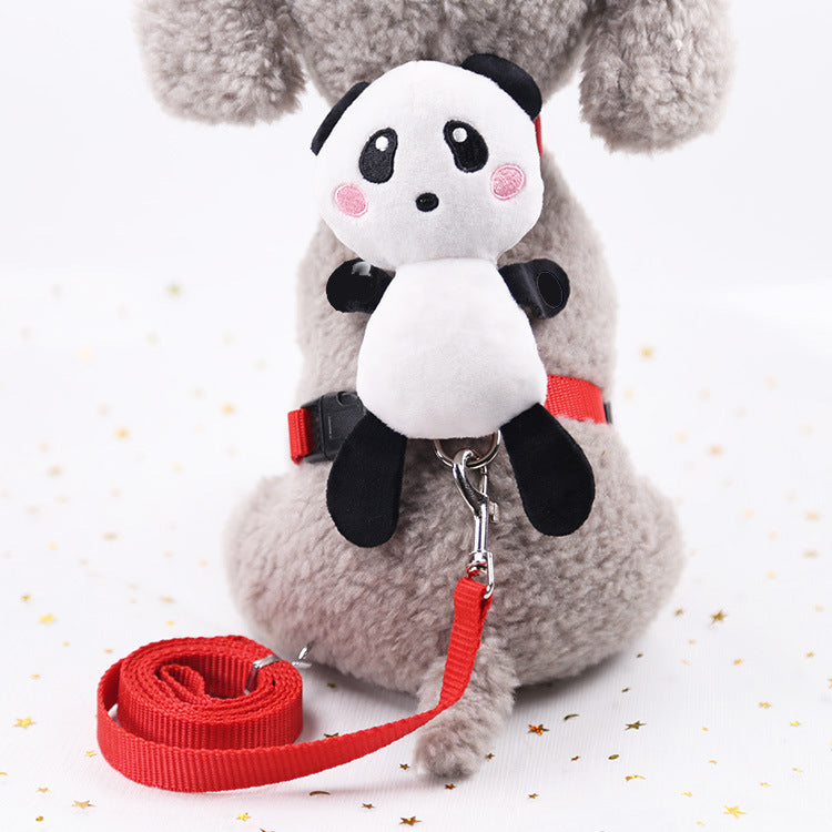 Heavenly Angel Wing Dog Harness and Leash Set |Panda, Bunny, and Chicken Optional