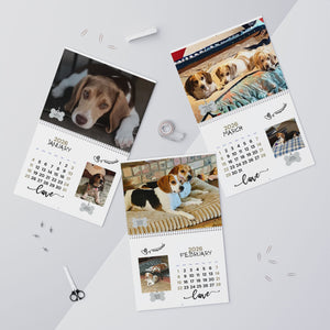 Quail Ridge Pocket Beagle 2026 Wall Calendar – Cute Beagle Photo Calendar for Dog Lovers