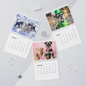2026 Mini Schnauzer Moments Wall Calendar – 11"x8.5" and 14”x11” Full Size Seasonal Dog Photography