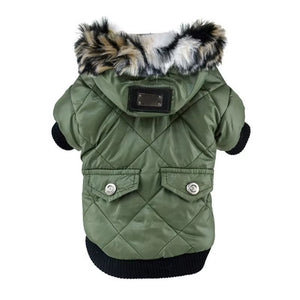 Winter Dog Clothes Warm Thicken Coat Jacket for Puppy Pet Fur Hoodie for Small Medium Dogs Chihuahua French Bulldog Clothing