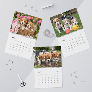 Beagle Puppy Wall Calendar 2026 | Cute Dog Photography Monthly Calendar