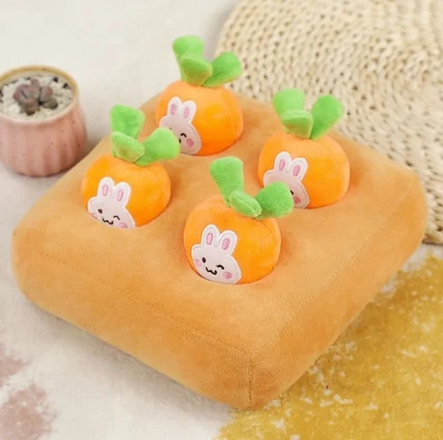 Snuffle & Forage Fun - Garden Fresh Puzzle Toys! 🥕🍎🥦 Choose Your Pup's Favorite "Harvest" - Available in Multiple Fruit &amp; Vegetable Variants!