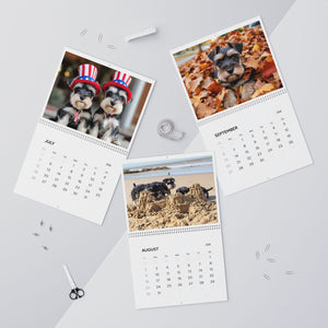 2026 Mini Schnauzer Moments Wall Calendar – 11"x8.5" and 14”x11” Full Size Seasonal Dog Photography