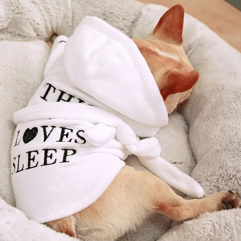 Luxury Pet Dog Bathrobe | Dog Pajamas Sleeping Clothes |Pet Apparel