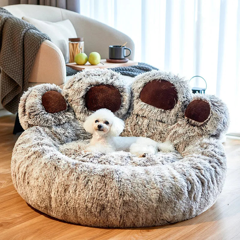 Paw-Shaped Teddy Pet Bed | XS and S sized Pet Bed