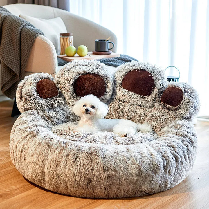 Paw-Shaped Teddy Pet Bed | XS and S sized Pet Bed