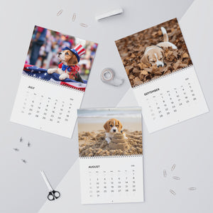 Beagle Puppy Wall Calendar 2026 | Cute Dog Photography Monthly Calendar