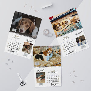 Quail Ridge Pocket Beagle 2026 Wall Calendar – Cute Beagle Photo Calendar for Dog Lovers