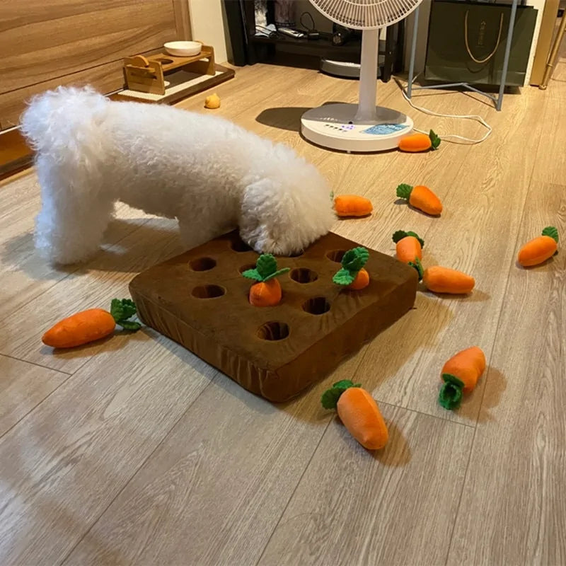 Snuffle & Forage Fun - Garden Fresh Puzzle Toys! 🥕🍎🥦 Choose Your Pup's Favorite "Harvest" - Available in Multiple Fruit &amp; Vegetable Variants!