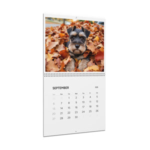 2026 Mini Schnauzer Moments Wall Calendar – 11"x8.5" and 14”x11” Full Size Seasonal Dog Photography