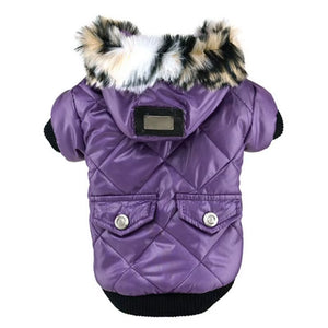 Winter Dog Clothes Warm Thicken Coat Jacket for Puppy Pet Fur Hoodie for Small Medium Dogs Chihuahua French Bulldog Clothing