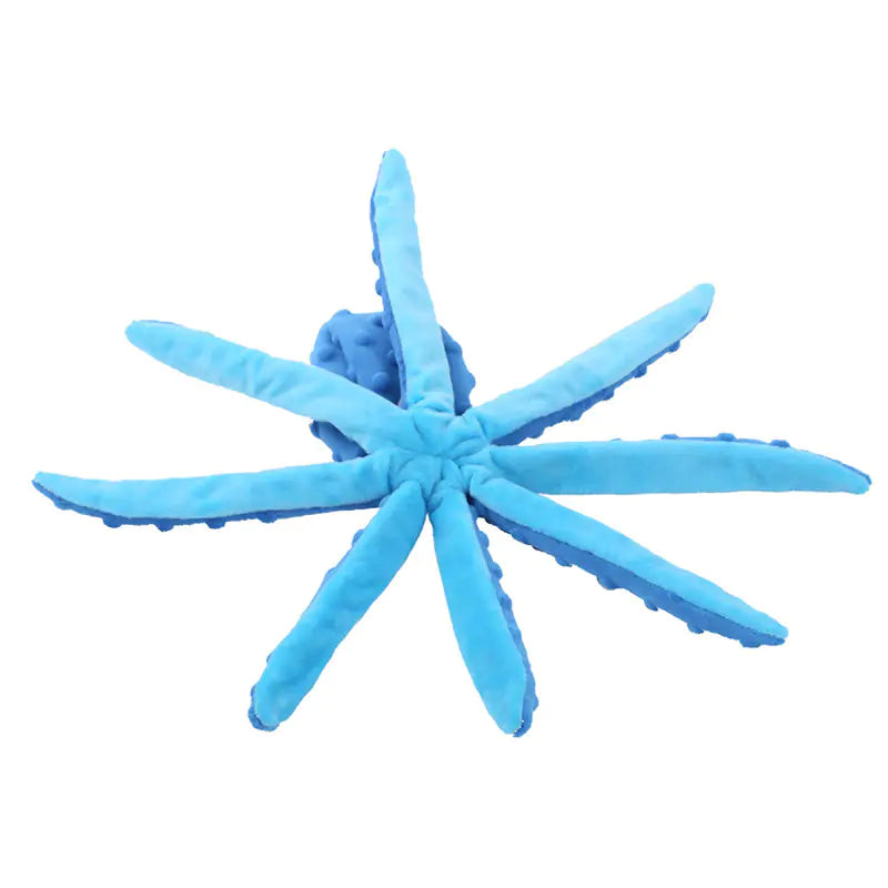8 Legs Octopus Stuffed Plush Toy | Squeaky Fun Dog Toy