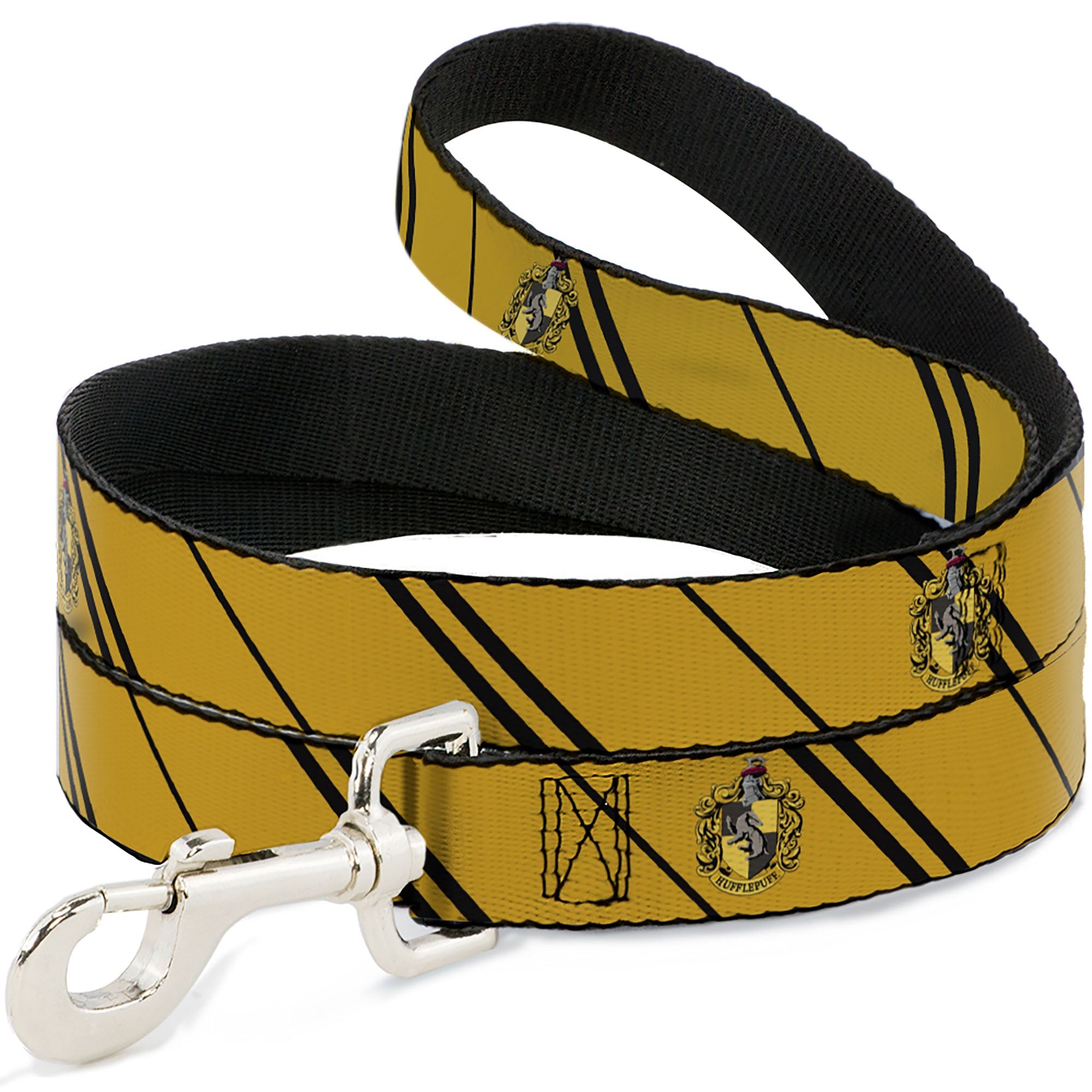 Harry Potter Dog Leash - HUFFLEPUFF Crest/Stripe Yellow/Black