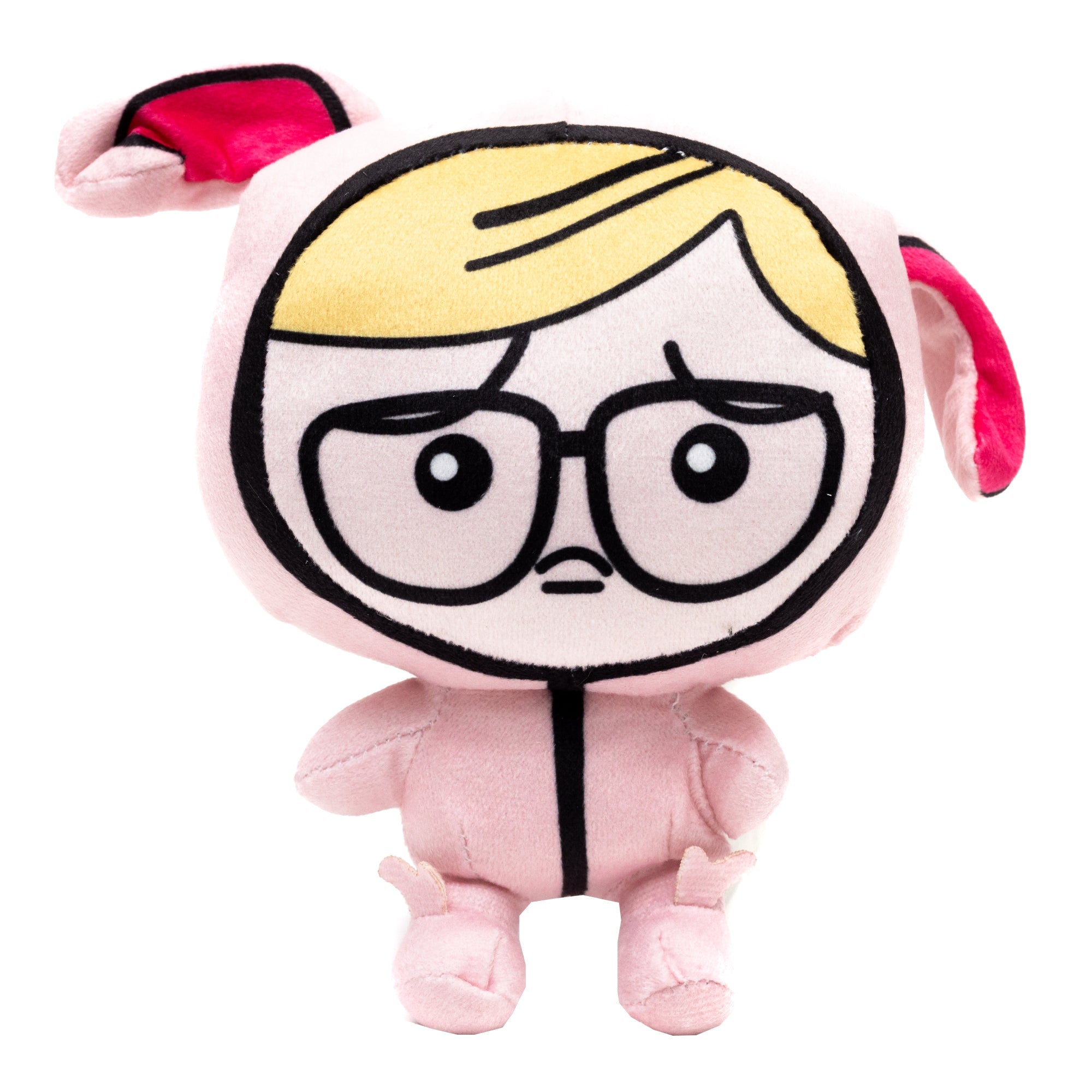 A Christmas Story Ralphie Pink Bunny Pajama Dog Toy Squeaker Plush - A Christmas Story Ralphie Pink Bunny Pajama Pose