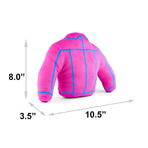 Dog Toy Squeaker Plush - Barbie Jacket Replica Pink/Blue